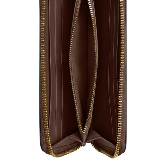 Coach Chocolate brown Leather Zip Wallet - Picture 3 of 8